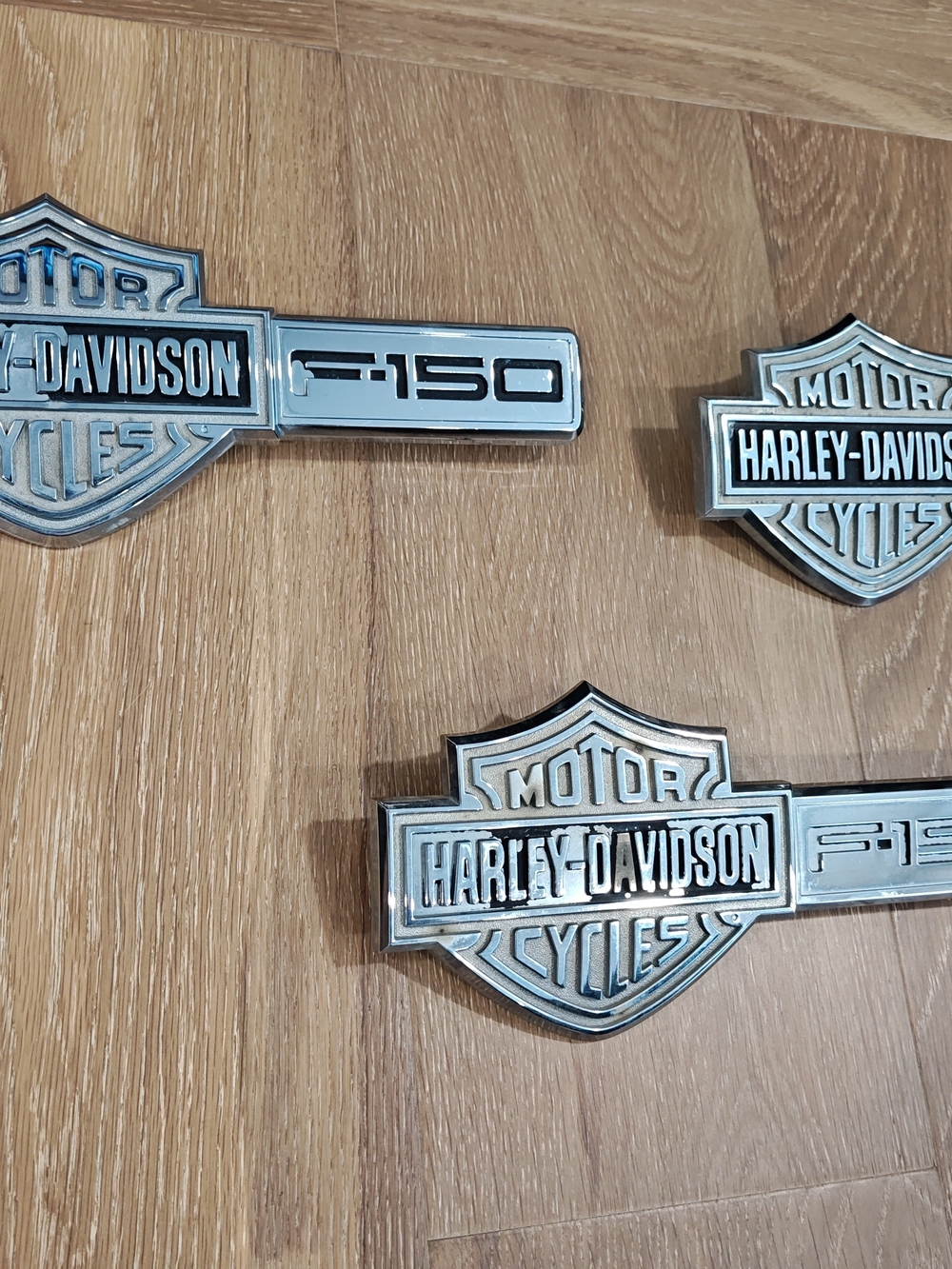 2004-2008 Ford F150 F-150 Harley Davidson OEM Metal Left, Right, Tailgate Badge